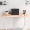 Desk Top 100x(45-50)x2.5 cm Solid Wood Beech Colour natural Size 100 x (45-50) x 2.5 cm 