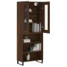 Stylish Highboard Brown Oak - 69.5x34x180 cm | HipoMarket