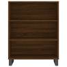 Stylish Highboard Brown Oak - 69.5x34x180 cm | HipoMarket