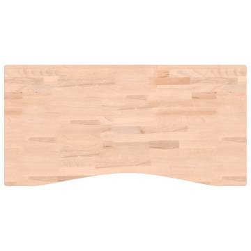 Solid Wood Beech Desk Top 100x(45-50)x2.5 cm | HipoMarket