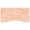 Solid Wood Beech Desk Top 100x(45-50)x2.5 cm | HipoMarket