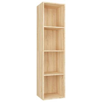 Sonoma Oak Book Cabinet/TV Cabinet - Sleek Design 36x30x143 cm