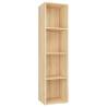 Sonoma Oak Book Cabinet/TV Cabinet - Sleek Design 36x30x143 cm