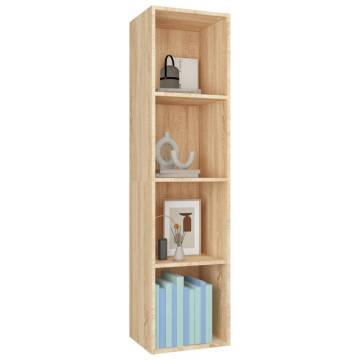 Sonoma Oak Book Cabinet/TV Cabinet - Sleek Design 36x30x143 cm