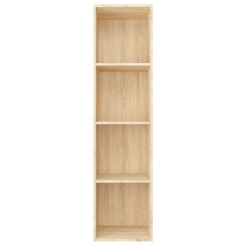 Sonoma Oak Book Cabinet/TV Cabinet - Sleek Design 36x30x143 cm