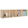 Sonoma Oak Book Cabinet/TV Cabinet - Sleek Design 36x30x143 cm