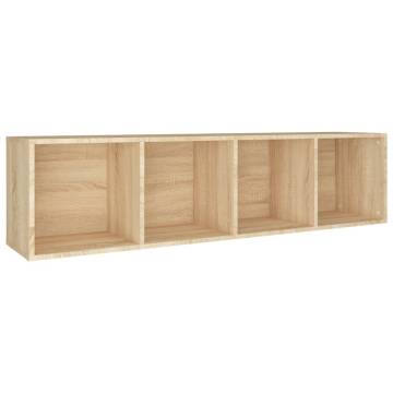 Sonoma Oak Book Cabinet/TV Cabinet - Sleek Design 36x30x143 cm