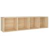 Sonoma Oak Book Cabinet/TV Cabinet - Sleek Design 36x30x143 cm