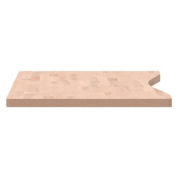 Solid Wood Beech Desk Top 100x(45-50)x2.5 cm | HipoMarket