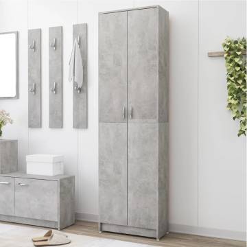 Concrete Grey Hallway Wardrobe - Stylish & Functional Storage