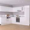 High Gloss White Hanging Cabinets - Stylish Storage Solution