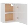 High Gloss White Hanging Cabinets - Stylish Storage Solution