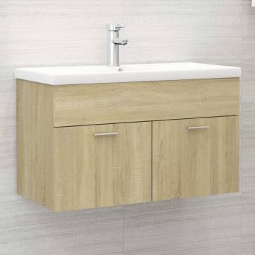 Sink Cabinet with Built-in Basin - Sonoma Oak | HipoMarket