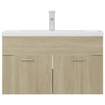 Sink Cabinet with Built-in Basin - Sonoma Oak | HipoMarket