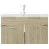 Sink Cabinet with Built-in Basin - Sonoma Oak | HipoMarket