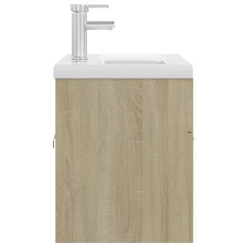 Sink Cabinet with Built-in Basin - Sonoma Oak | HipoMarket