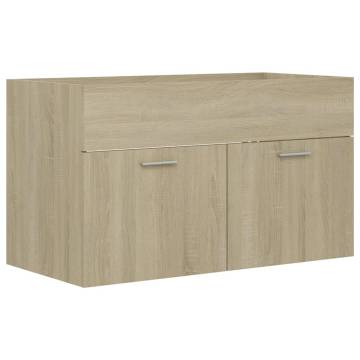 Sink Cabinet with Built-in Basin - Sonoma Oak | HipoMarket