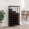 Wine Rack for 45 Bottles Black 54x18x100 cm Wrought Iron Size 54 x 18 x 100 cm Quantity in Package 1 Number of Number of Bottles 