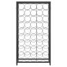 Wine Rack for 45 Bottles - Elegant Black Wrought Iron Design