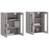 Wall Mounted Cabinets 2 pcs Grey Sonoma | Stylish Storage Solution