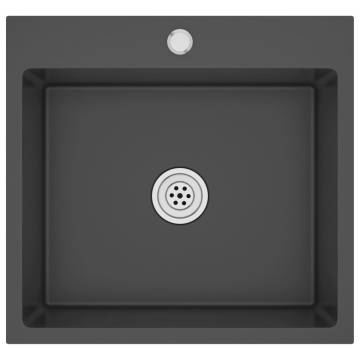 Handmade Black Stainless Steel Kitchen Sink | Hipo Market