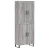 Highboard Grey Sonoma 69.5x34x180 cm - Stylish Storage Solution