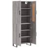 Highboard Grey Sonoma 69.5x34x180 cm - Stylish Storage Solution