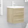 Sink Cabinet with Built-in Basin Sonoma Oak Engineered Wood Colour sonoma oak Size 41 x 38.5 x 48 cm Quantity in Package 1 Model without faucet 