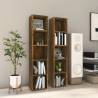 CD Cabinets 2 pcs Smoked Oak 21x16x93.5 cm Engineered Wood Colour smoked oak Quantity in Package 2 