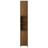 Brown Oak Bathroom Cabinet - Engineered Wood 30x30x183.5 cm