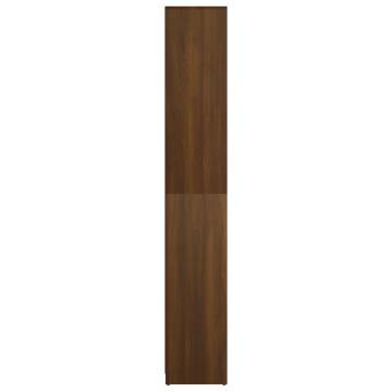 Brown Oak Bathroom Cabinet - Engineered Wood 30x30x183.5 cm