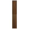 Brown Oak Bathroom Cabinet - Engineered Wood 30x30x183.5 cm