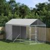 Outdoor Dog Kennel with Roof Silver 2x6x2.5 m Galvanised Steel Size 2 x 6 x 2.5 m Quantity in Package 1 