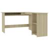 L-Shaped Corner Desk Sonoma Oak - Stylish Workstation