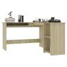 L-Shaped Corner Desk Sonoma Oak - Stylish Workstation