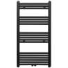 Black Bathroom Towel Rail Radiator 600x1160mm - Hipomarket