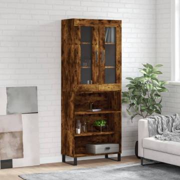 Highboard Smoked Oak - Stylish Storage Solution | Hipo Market