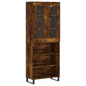 Highboard Smoked Oak - Stylish Storage Solution | Hipo Market