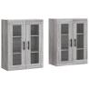 Wall Mounted Cabinets - Grey Sonoma Engineered Wood (2 pcs)