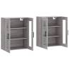 Wall Mounted Cabinets - Grey Sonoma Engineered Wood (2 pcs)