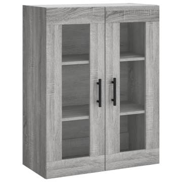 Wall Mounted Cabinets - Grey Sonoma Engineered Wood (2 pcs)