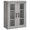 Wall Mounted Cabinets - Grey Sonoma Engineered Wood (2 pcs)