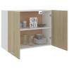 Hanging Cabinet Sonoma Oak 80x31x60 cm - Durable Storage