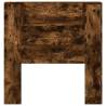 LED Smoked Oak Headboard Cabinet - Stylish & Functional Design