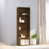 5-Tier Book Cabinet Brown Oak 60x30x189 cm Engineered Wood Colour brown oak Size 60 x 30 x 189 cm Quantity in Package 1 