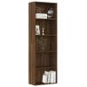 5-Tier Book Cabinet Brown Oak - Stylish Storage Solution