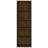 5-Tier Book Cabinet Brown Oak - Stylish Storage Solution