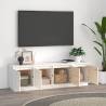 Trendy White TV Cabinet - Solid Pine Wood | HipoMarket