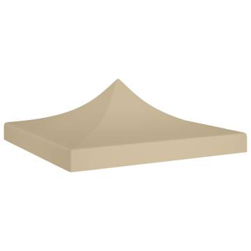 Party Tent Roof 2x2 m Beige - Durable Replacement Cover