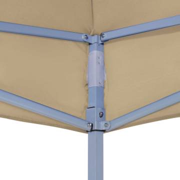 Party Tent Roof 2x2 m Beige - Durable Replacement Cover